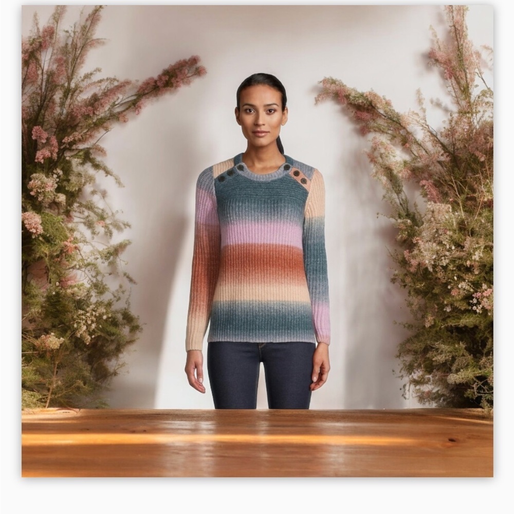 Madewell Poconos Space-Dye Button-Shoulder Sweater
SzXs-oversized -EUC!!!🍂​